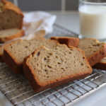 Protein banana bread slices ready for meal prep, perfect for a healthy snack.