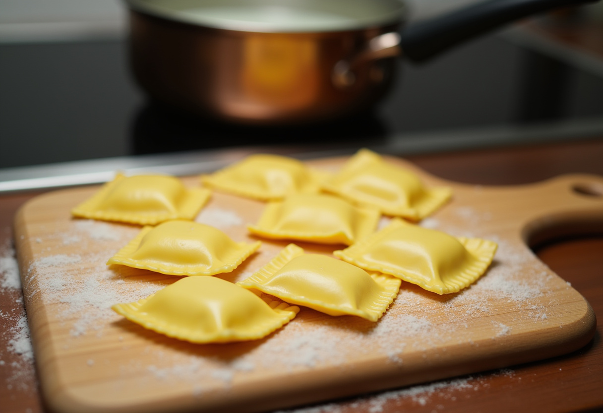 Preparing fresh ravioli for a delicious foil-pack ravioli dinner recipe, showcasing the essential ingredients for a wholesome meal.