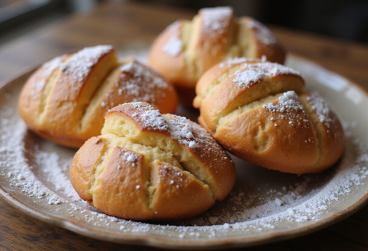 Freshly baked Delicious Cruffins displayed on a plate, highlighting the delightful texture and flavor of this innovative pastry.