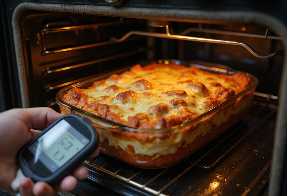Beautifully baked lasagna from Maggiano’s recipe, golden brown and cheesy, traditional Italian baking, comfort food perfection.