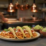 Final presentation of Chicken Street Tacos, highlighting vibrant ingredients and perfect garnishing for a street food experience.