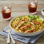 Final presentation of Easy Mexican Street Corn Chicken Bowl, highlighting the rich flavors and vibrant ingredients in a mouth-watering display.
