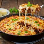 Delicious Ultimate Cheesy Ground Beef Melt ready to serve, showcasing melted cheese and savory ground beef.