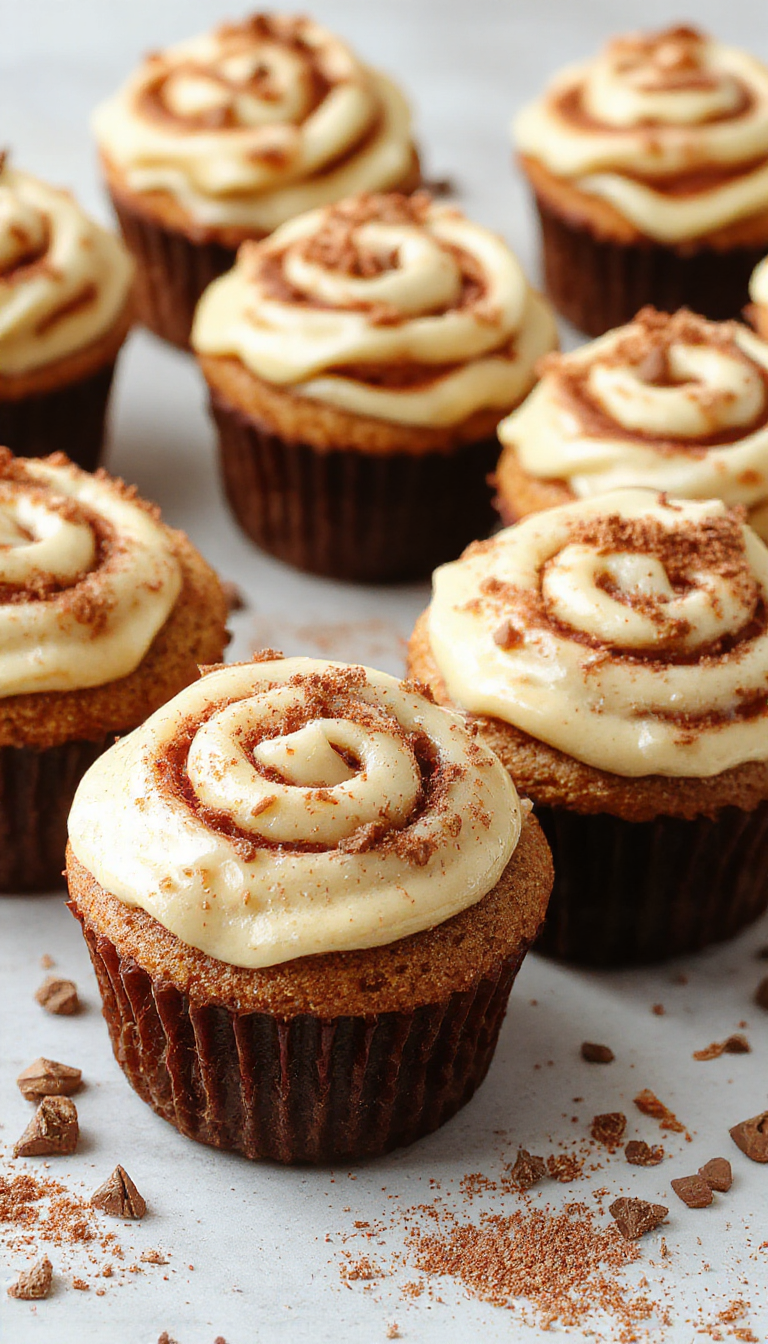 Cinnamon Roll Cupcakes