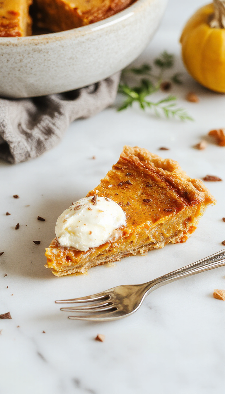 Crustless Pumpkin Pie (Easy Healthy Thanksgiving Dessert)