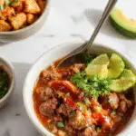 A vibrant bowl featuring seasoned ground beef topped with a drizzle of golden honey and red chili flakes, accompanied by fresh green herbs and colorful vegetables. The bowl is styled with a rustic wooden backdrop, highlighting the glossy textures of the toppings and the rich, savory beef, creating an appetizing and inviting visual.