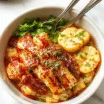 A vibrant chicken and rice bowl featuring perfectly cooked, sliced chicken breasts atop fluffy white rice, garnished with charred Mexican street corn, fresh cilantro, and a drizzle of creamy sauce. The dish is presented in a rustic bowl with colorful toppings adding visual appeal, with a background hinting at a lively street food scene.