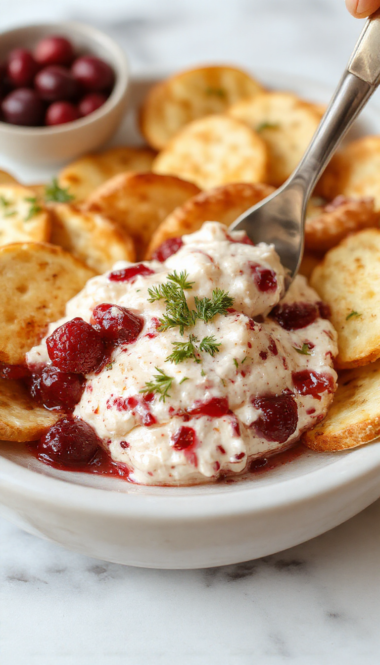 Best Baked Cranberry Cream Cheese Dip Recipe