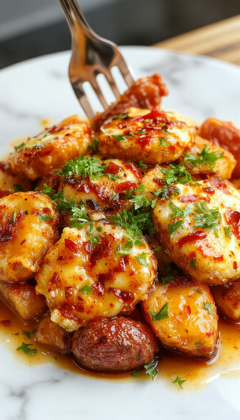 Chipotle Gouda Scalloped Sweet Potatoes