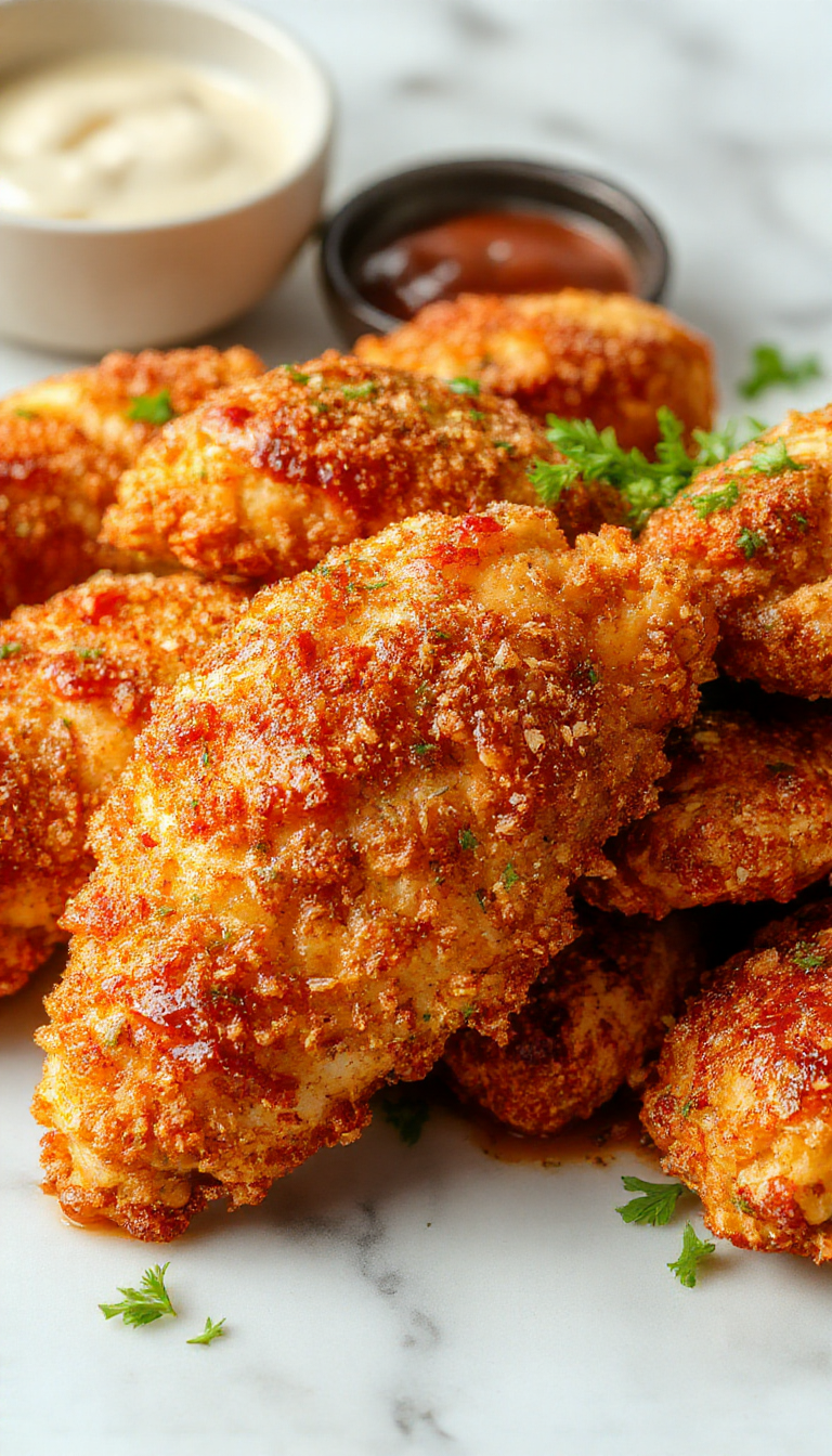 Crispy Homemade Baked Chicken Tenders