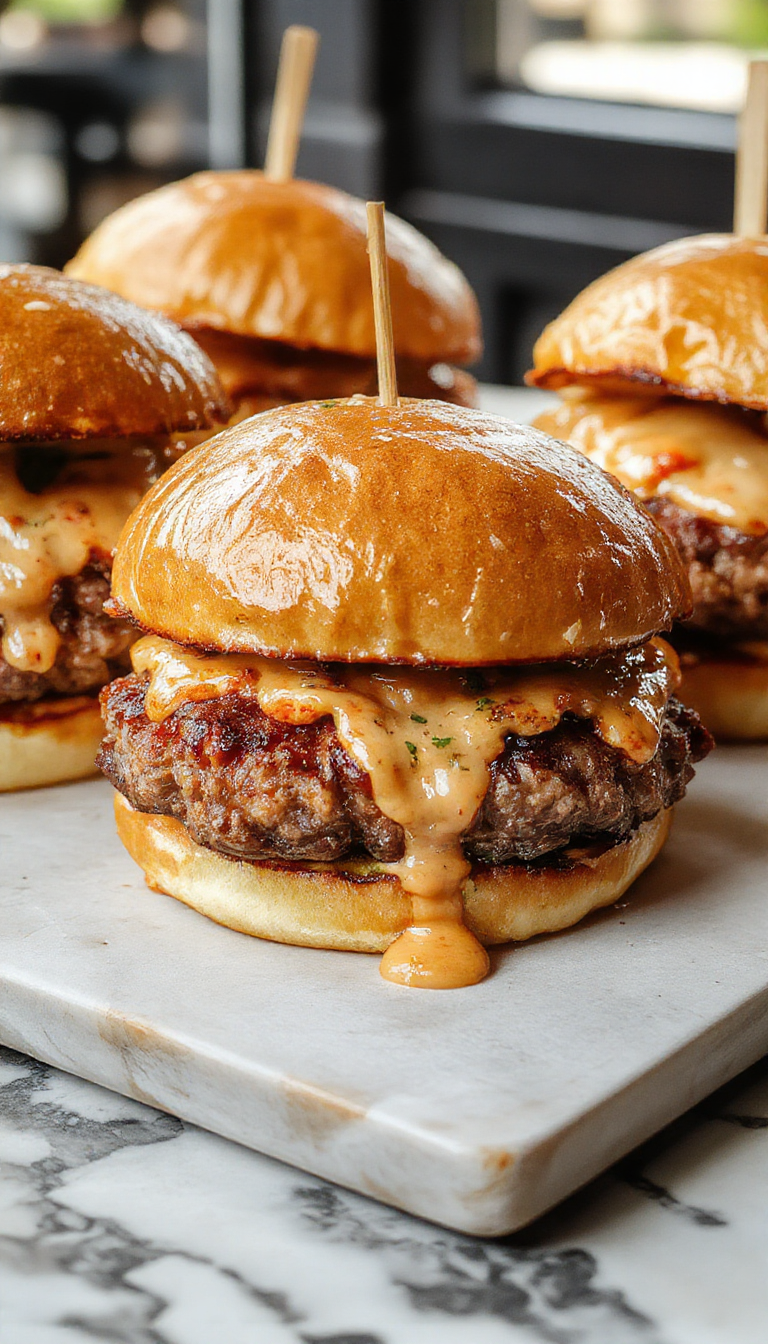 A juicy Irish pub burger featuring a char-grilled beef patty topped with crispy bacon, melted cheddar cheese, fresh lettuce, ripe tomato slices, and a dollop of whiskey sauce on a toasted brioche bun. The burger is presented on a rustic wooden board with a side of golden crispy fries and a small bowl of extra whiskey sauce, garnished with a sprig of fresh parsley.