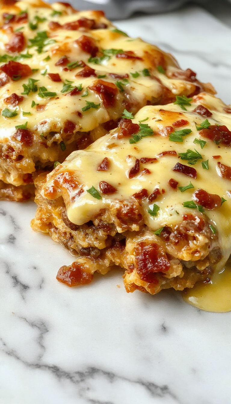 Low-Carb Bacon Cheeseburger Casserole