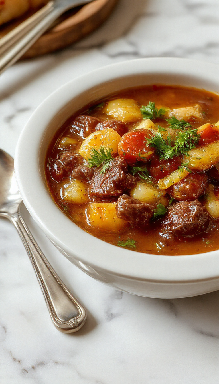 My Mom’s Old Fashioned Vegetable Beef Soup