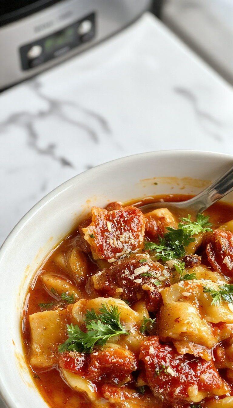 A hearty bowl of Pasta Fagioli soup filled with tender pasta, kidney beans, and vegetables, topped with freshly grated Parmesan cheese, served in a rustic white bowl on a wooden table with a spoon alongside; the vibrant colors and steam rising from the warm soup create an inviting scene.