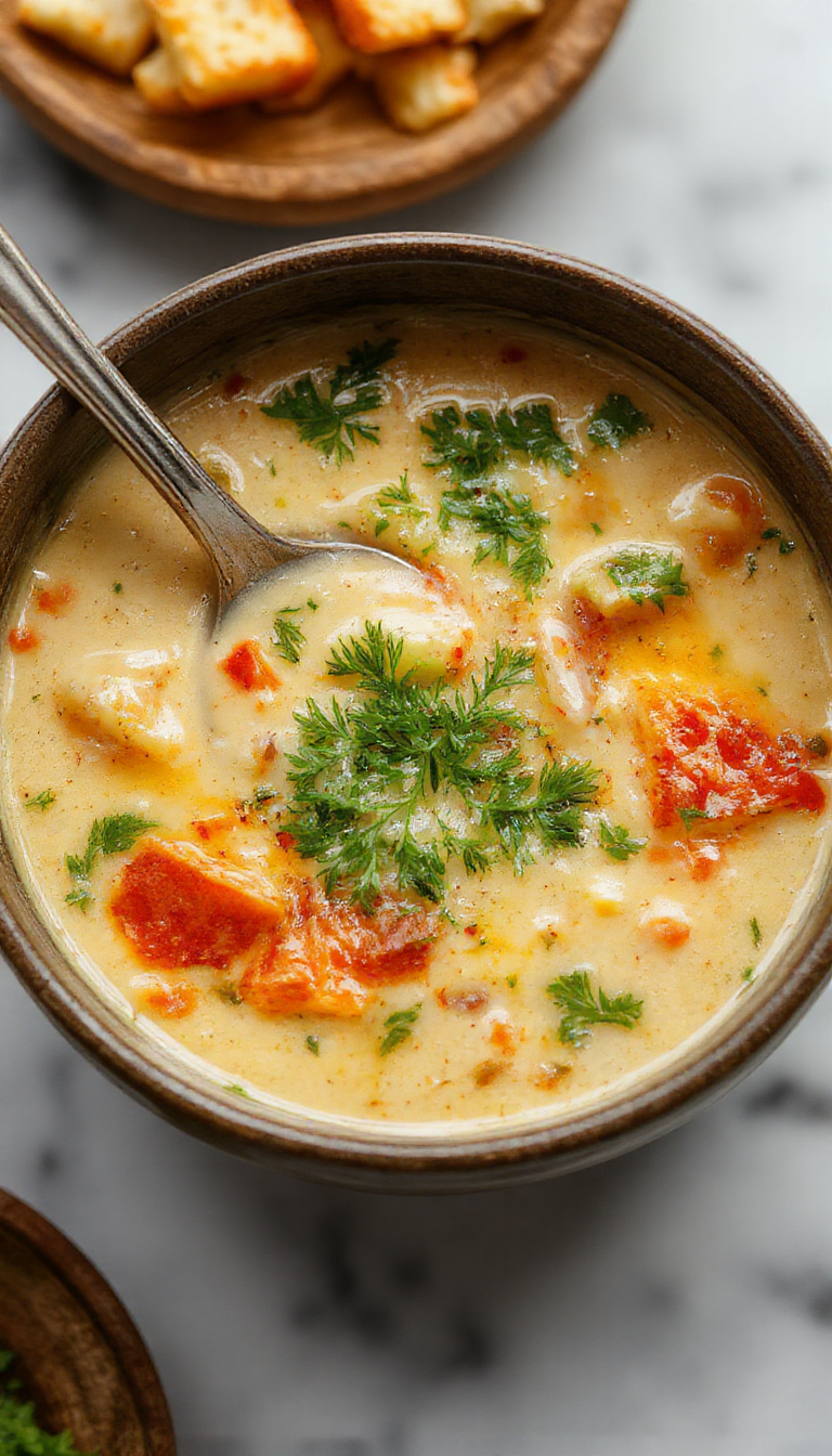 One Pot Creamy Vegetable Soup