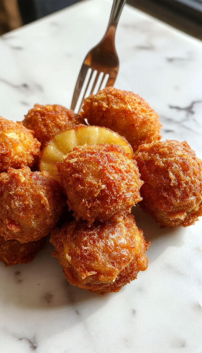 A close-up of a plate of Southern Fried Apples, featuring golden-brown apple slices coated with a glossy caramelized sugar glaze, garnished with a sprinkle of cinnamon, arranged attractively on a vintage white plate with a rustic wooden background.