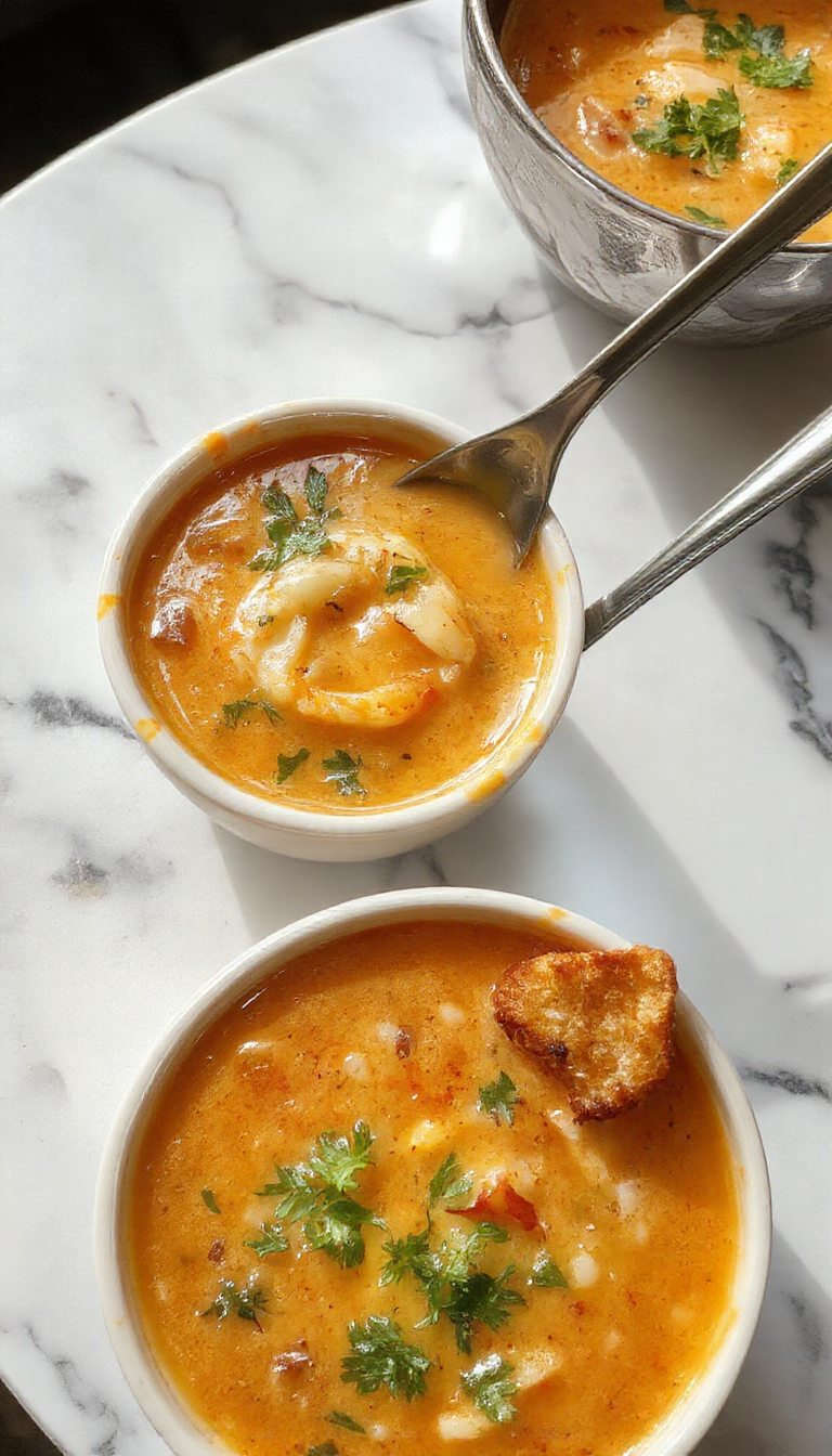 A steaming bowl of colorful soup featuring chunks of vegetables, tender meat, and herbs, garnished with fresh parsley, served on a rustic wooden table with a spoon beside it, highlighting a comforting and hearty appearance.