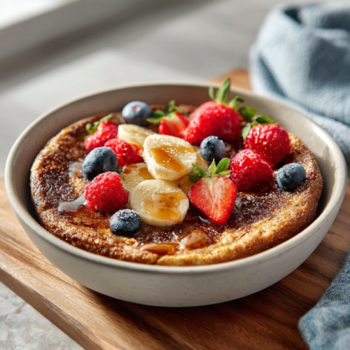 Baked Protein Pancake Bowls