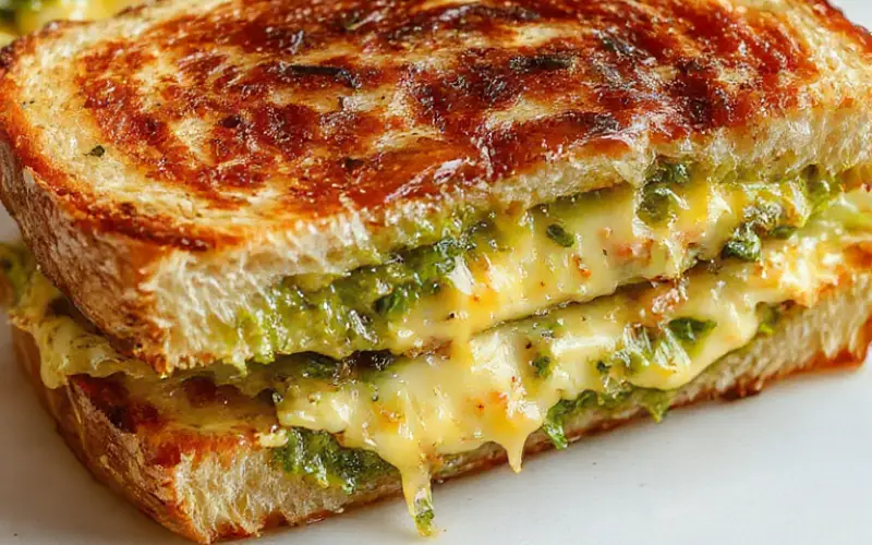 Best Pesto Grilled Cheese