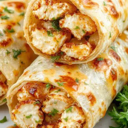 Cheesy Garlic Chicken Wraps – The Ultimate Flavor Explosion!