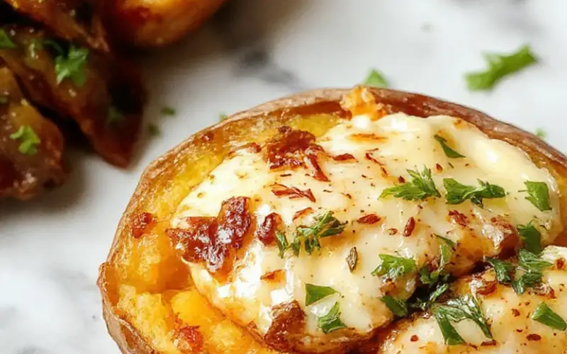 Chipotle Gouda Scalloped Sweet Potatoes