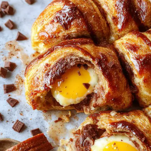 Chocolate Croissant Breakfast Bake