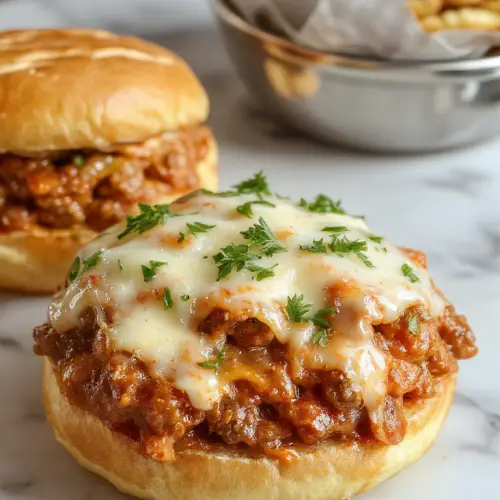 Comforting French Onion Beef Sloppy Joes with Melted Cheese