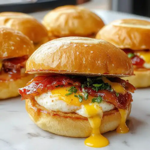 Crack Breakfast Sliders (Bacon Egg & Cheese)