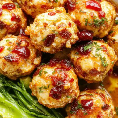 Cranberry Turkey Stuffing Balls