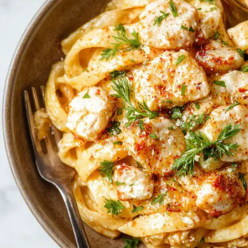 Creamy Chicken Garlic Parmesan Pasta