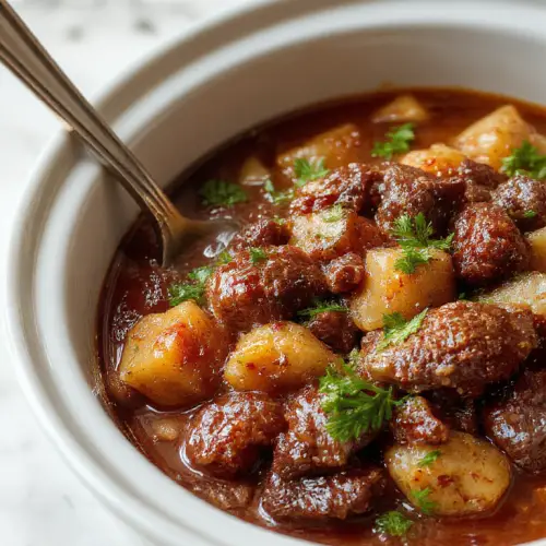 Deliciously Cozy Crockpot Beef Stew 🥘