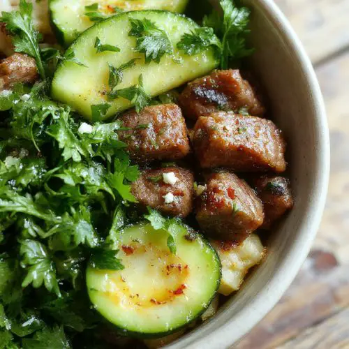 Greek-Style Beef And Zucchini Rice Bowl – Averyrecipes