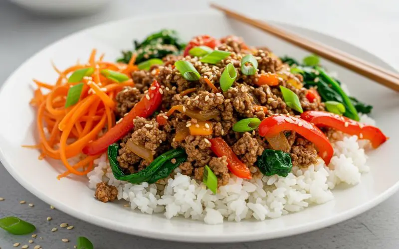 Korean Ground Beef Bowl