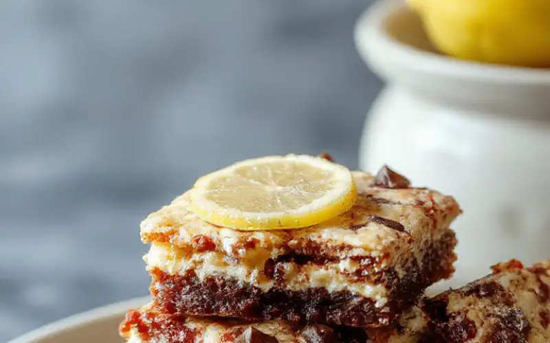 Lemon Brownie Bars Recipe