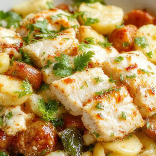 Mediterranean Chicken Pasta Salad