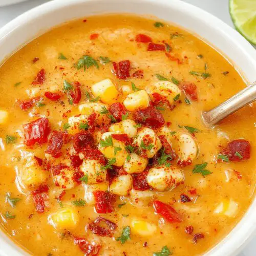 Mexican Street Corn Soup Crockpot Recipe for Cozy Nights