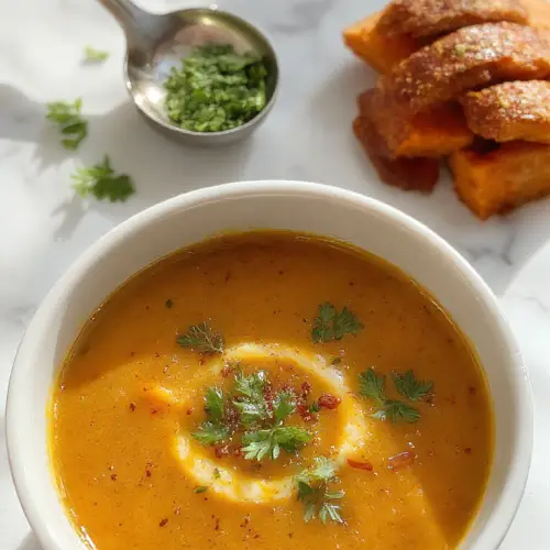 Spicy Butternut Squash Sweet Potato Soup