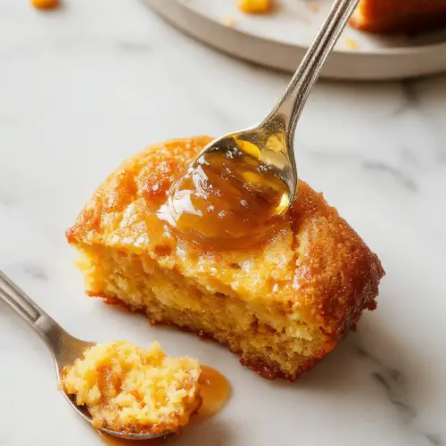Sweet and Moist Honey Cornbread from The Food Charlatan