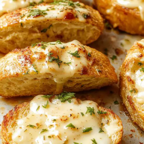 The Viral Chicken Alfredo Garlic Bread I’m Obsessed With