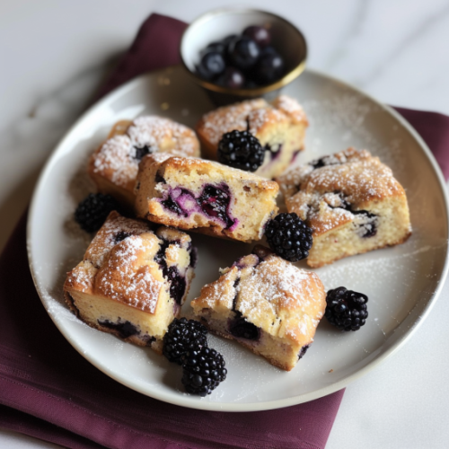 Blackberry Lavender White-Chocolate Scones