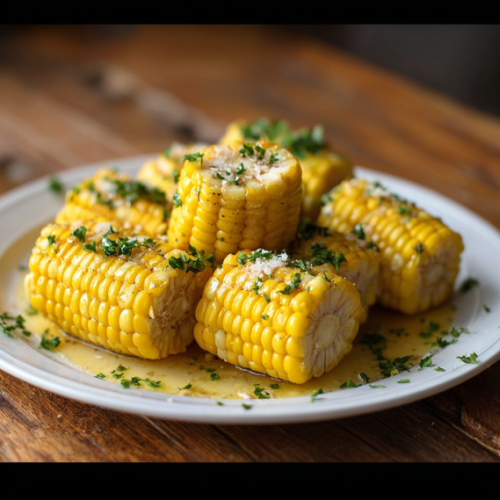 Cheesy Garlic Butter Corn on the Cob