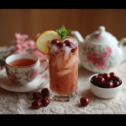 Delicious Cherry Earl Grey Milk Tea – Hot or Iced