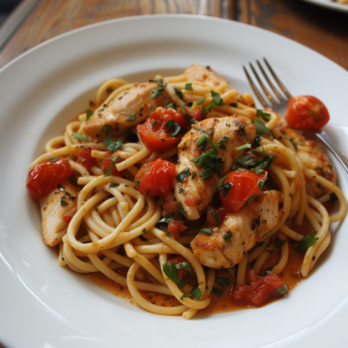 Easy Bruschetta Chicken Pasta Recipe