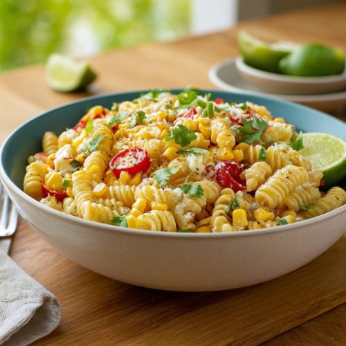 Easy Mexican Street Corn Pasta Salad Recipe