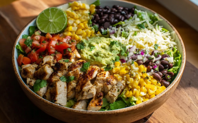 Easy Zesty Southwest Chicken Salad Bowl