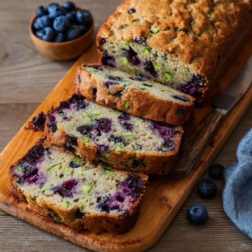 Fresh Blueberry Zucchini Bread