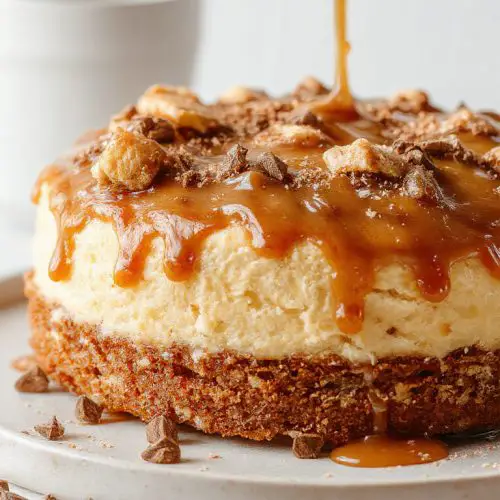 gooey coffee caramel cake