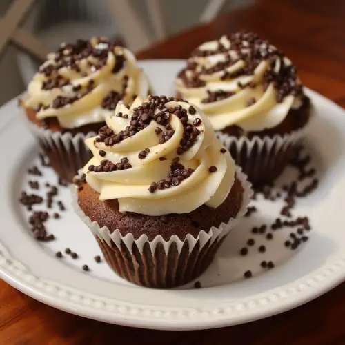 Heavenly Boston Cream Cupcakes