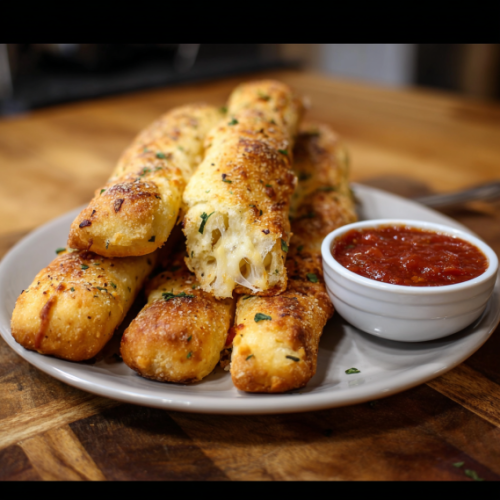 Homemade Cheesy Breadsticks