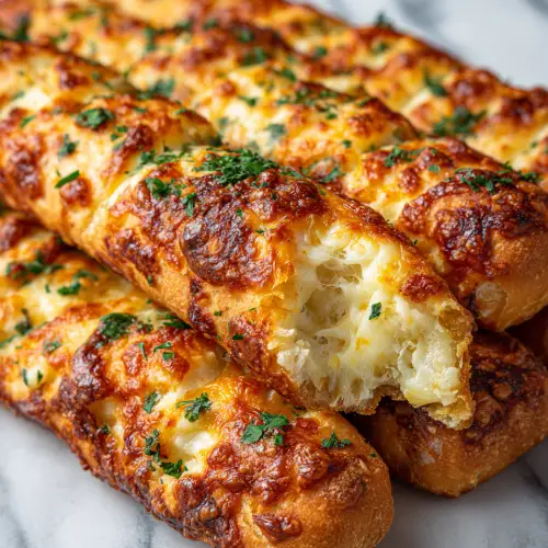 Homemade Cheesy Breadsticks